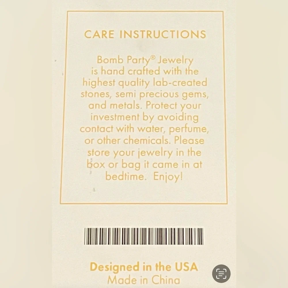 🆕 BOMB PARTY - Resort Wear - The Coral Luna Necklace - Pink Topaz - Rose Gold - Picture 6 of 8